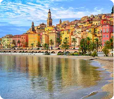 French Riviera Coastline