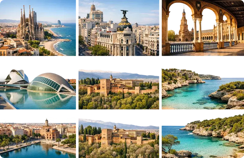 Top Destinations in Spain